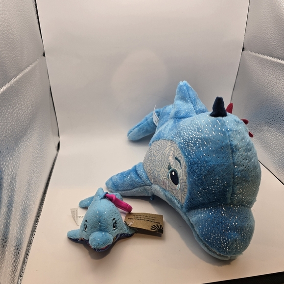 Girl Scout Cookie Rewards Coral The Dolphin 17" with Mini Plush Dangler 2023. - Picture 5 of 11